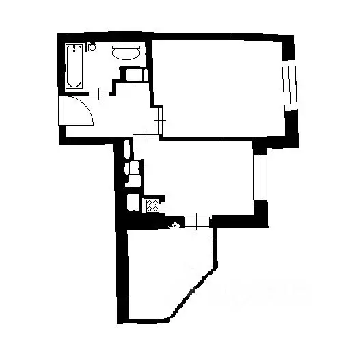 1-к кв. Санкт-Петербург ул. Оптиков, 37 (37.0 м) - Фото 2