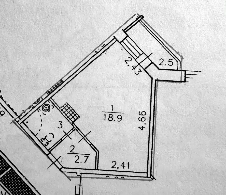 Квартира-студия, 24,6 м, 9/16 эт. - Фото 0