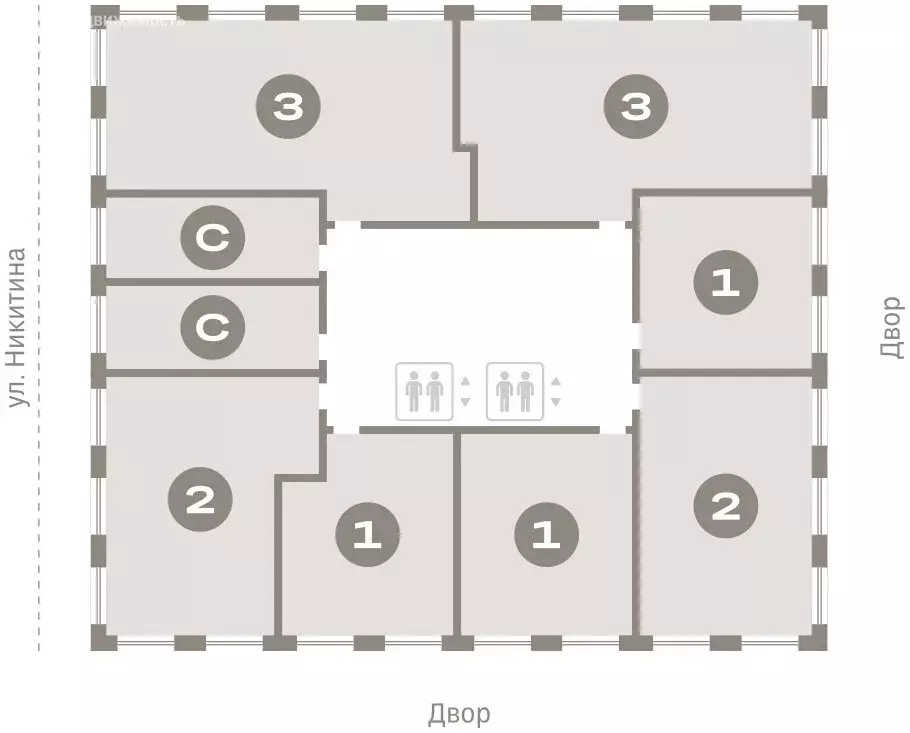 2-комнатная квартира: Новосибирск, улица Декабристов, 107/7 (49.28 м) - Фото 1