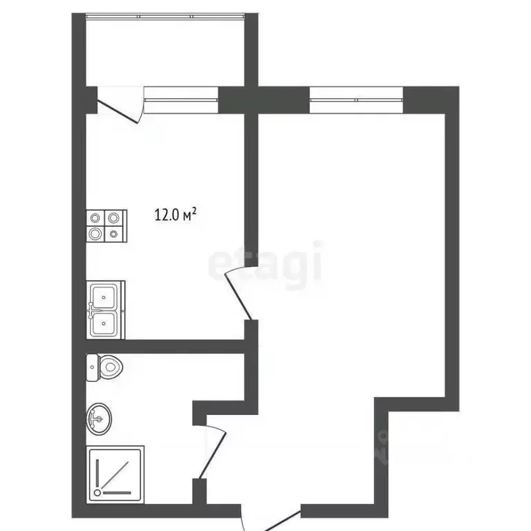 2-к кв. Пермский край, Пермь ул. Мира, 136 (45.0 м) - Фото 2