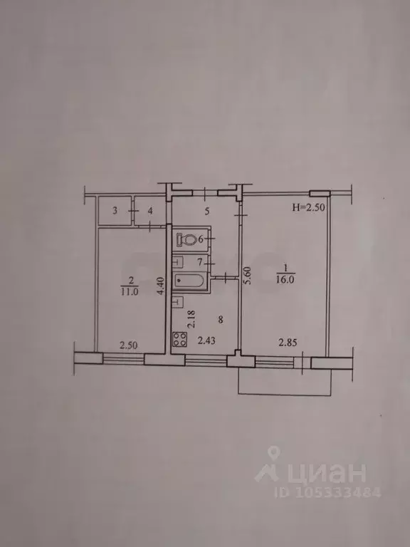 2-к кв. Волгоградская область, Волгоград ул. Академика Богомольца, 13 ... - Фото 1