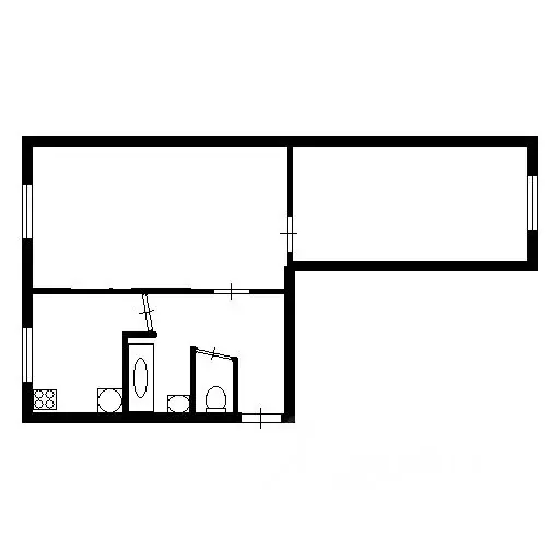 2-к кв. Приморский край, Фокино ул. Тихонова, 13 (45.2 м) - Фото 1