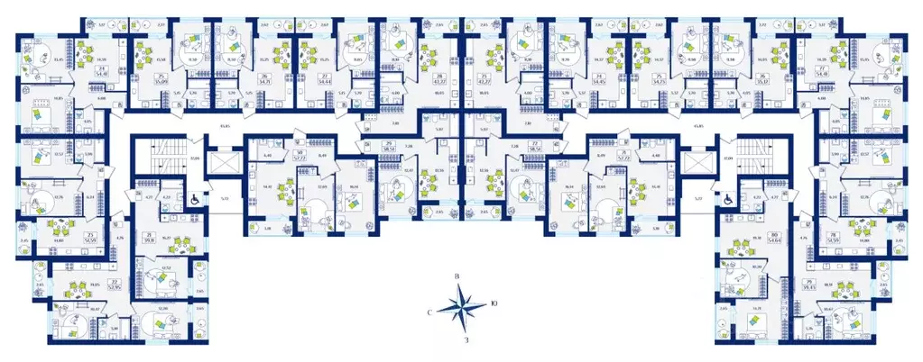 1-к кв. Калининградская область, Зеленоградск  (34.71 м) - Фото 2