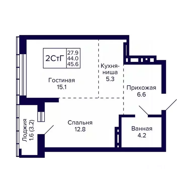 2-к кв. Новосибирская область, Новосибирск ул. Фрунзе, 220 (45.6 м) - Фото 0