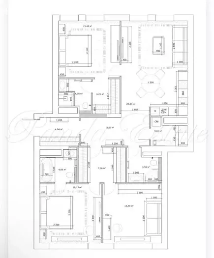 4-комнатная квартира: Москва, Космодамианская набережная, 4/22с4 (121 ... - Фото 1