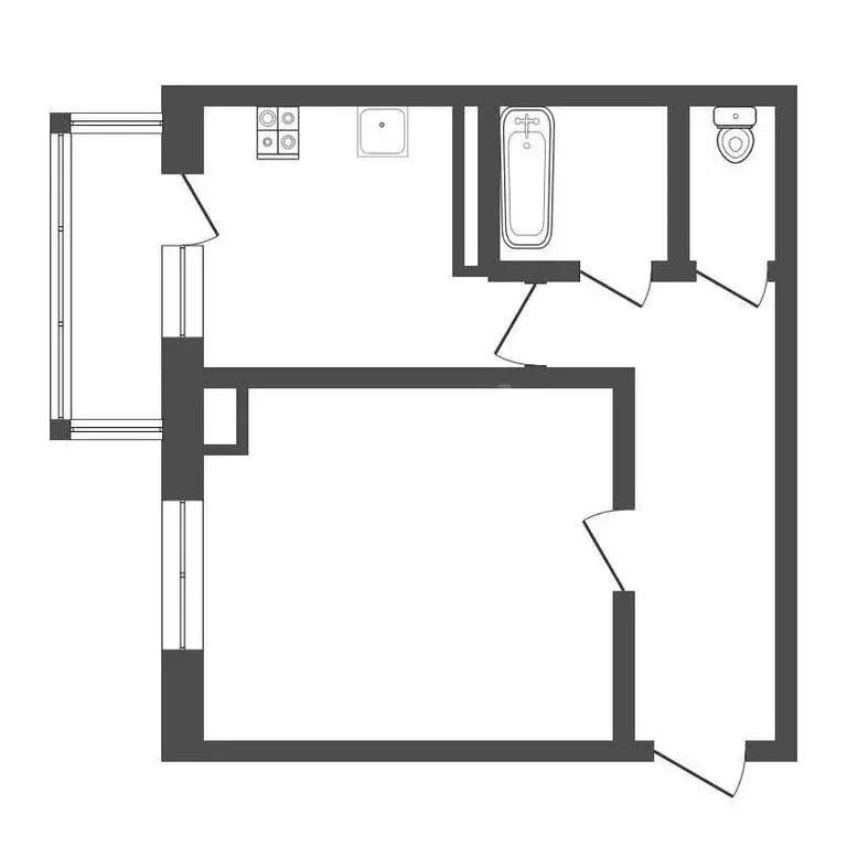1-комнатная квартира: Юрга, Фестивальная улица, 4В (35.6 м) - Фото 1