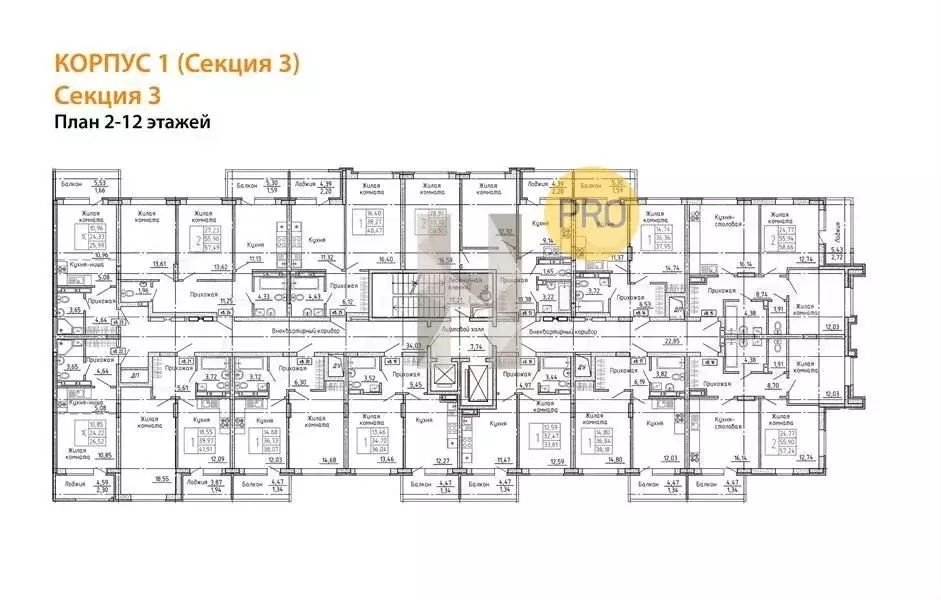 Квартира-студия, 26м, 3/17эт. - Фото 0