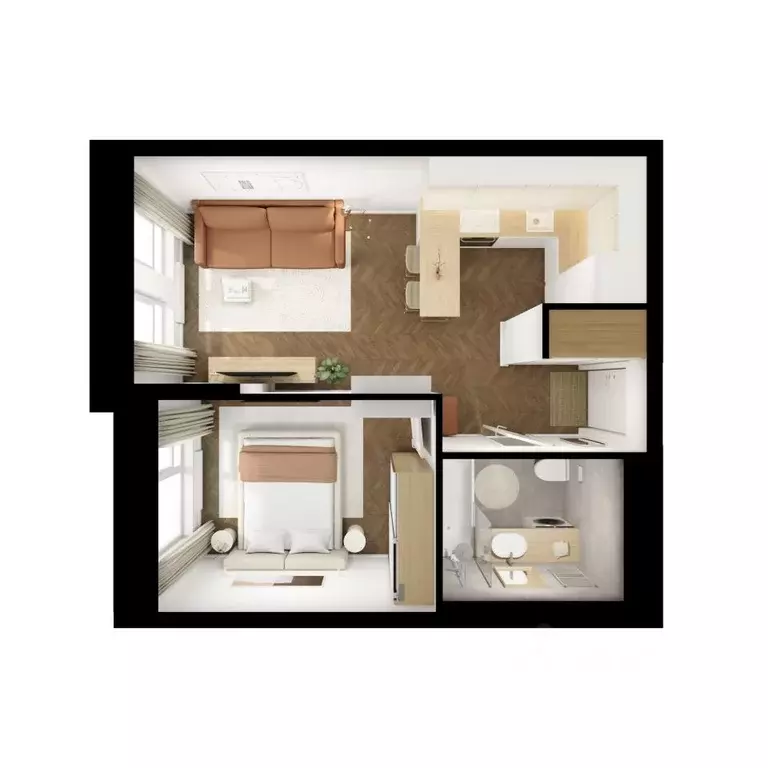 1-к кв. Бурятия, Улан-Удэ ул. Шмидта, 37А (33.75 м) - Фото 1