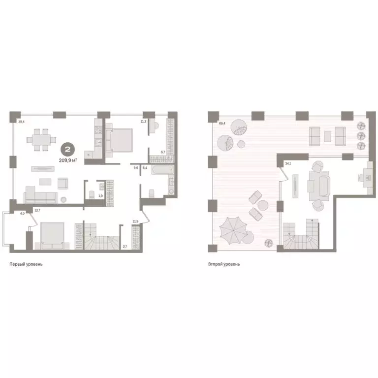 2-комнатная квартира: Новосибирск, улица Семьи Шамшиных, 93 (202.5 м) - Фото 2