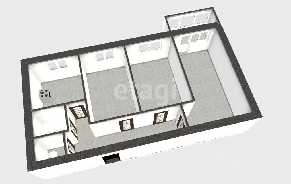 3-к кв. Санкт-Петербург ш. Революции, 33К1 (62.0 м) - Фото 1