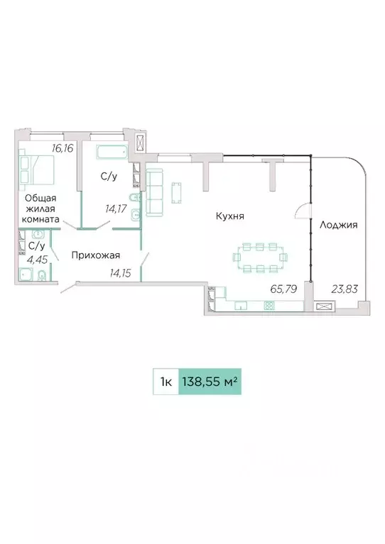 1-к кв. Самарская область, Тольятти Спортивная ул., 21 (138.55 м) - Фото 0