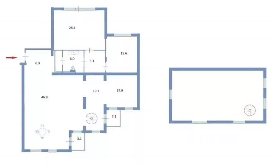 5-к кв. Карелия, Петрозаводск наб. Варкауса, 7к3 (232.2 м) - Фото 1