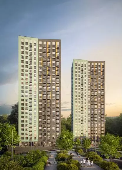 1-к. квартира, 35,5 м, 23/24 эт. - Фото 1