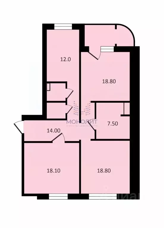 3-к кв. Московская область, Лобня Окружная ул., 1 (94.4 м) - Фото 1