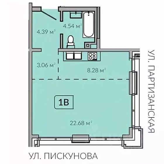 1-к кв. Иркутская область, Иркутск Байкальская ул., 91 (41.9 м) - Фото 0