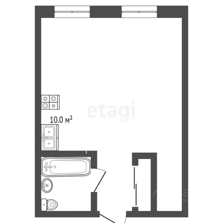 1-к кв. Москва Каширское ш., 65к3 (38.8 м) - Фото 1