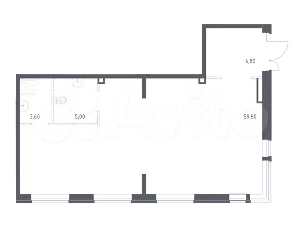 Продам помещение свободного назначения, 75.2 м - Фото 0