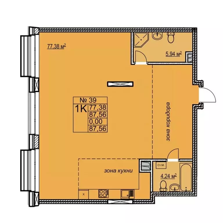 2-к кв. Нижегородская область, Нижний Новгород Алексеевская ул., 27 ... - Фото 1