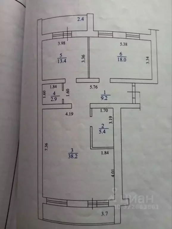 3-к кв. Самарская область, Тольятти ул. 40 лет Победы, 104А (96.0 м) - Фото 1