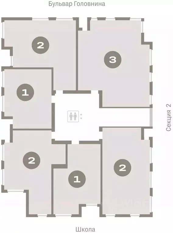 2-к кв. Санкт-Петербург Северный Ветер жилой комплекс (71.12 м) - Фото 1
