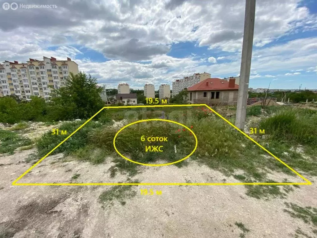 Участок в Симферополь, улица Веры Роик (6 м) - Фото 1