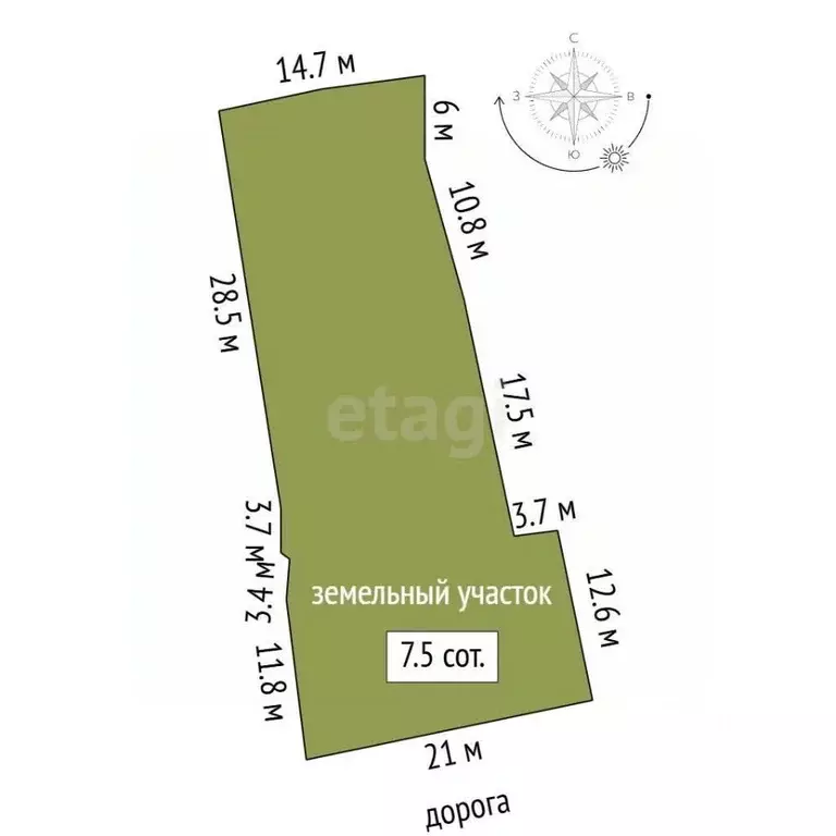 Участок в Ханты-Мансийский АО, Ханты-Мансийск ул. Безноскова, 18 (7.5 ... - Фото 2
