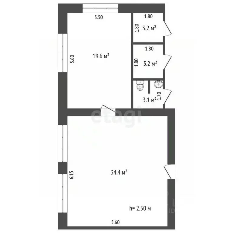 Офис в Мордовия, Саранск ул. Веселовского, 70 (54 м) - Фото 2