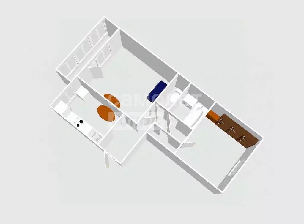 2-к кв. Пензенская область, Каменка Автохозяйская ул., 7 (48.3 м) - Фото 2