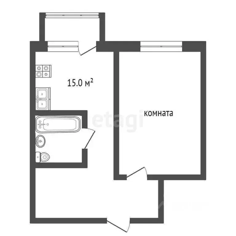1-к кв. Архангельская область, Котлас ул. Ленина, 128 (47.7 м) - Фото 0