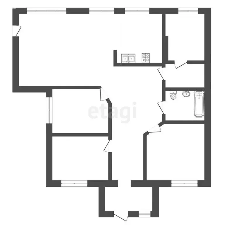 Дом в Тукаевский район, деревня Малая Шильна (130 м) - Фото 1