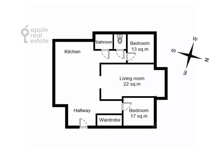 3-к кв. Москва ул. Малая Дмитровка, 24/2 (90.0 м) - Фото 1