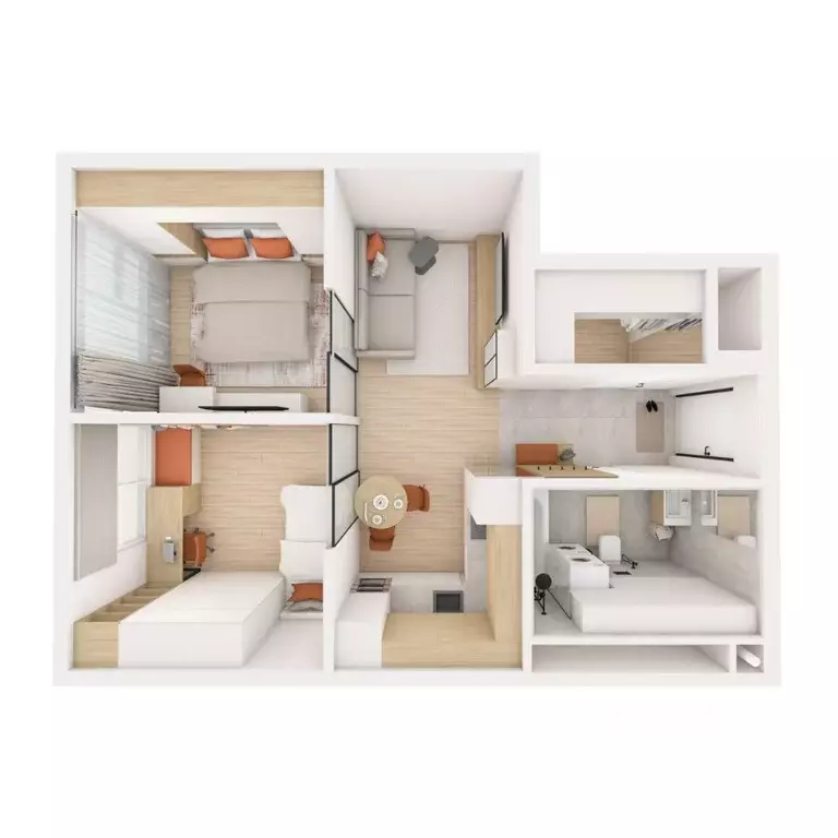 2-к кв. Приморский край, Владивосток ул. Нейбута (54.33 м) - Фото 2