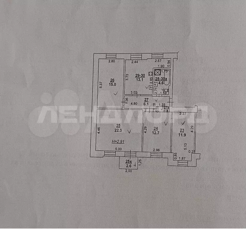 4-к. квартира, 86,5 м, 3/5 эт. - Фото 0