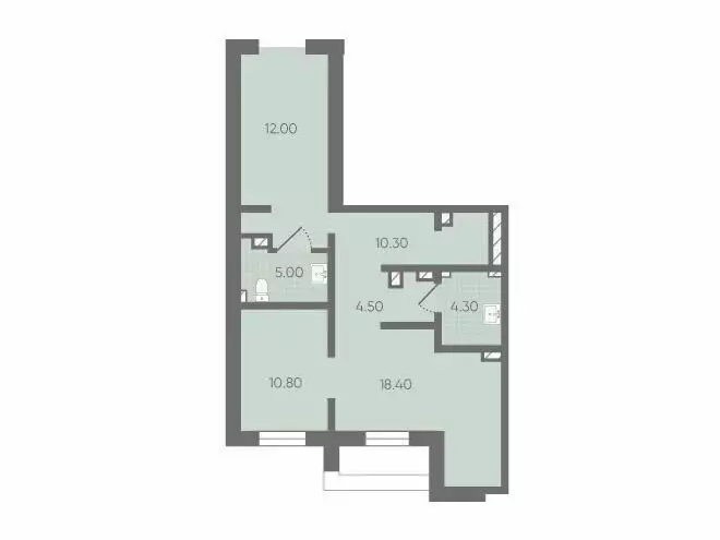 Офис (65.3 м) - Фото 1