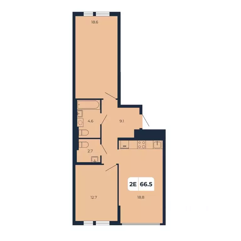 2-к кв. Ростовская область, Ростов-на-Дону Северный мкр, ул. ... - Фото 1