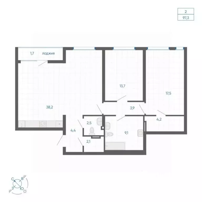2-к кв. Свердловская область, Екатеринбург ул. Вильгельма де Геннина, ... - Фото 1