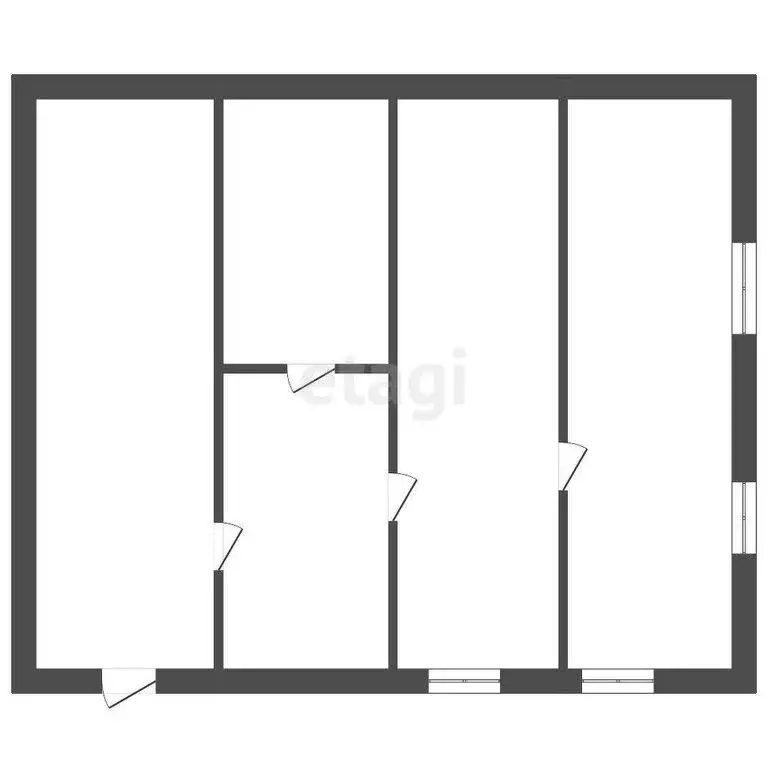 Дом в Троицк, улица имени В.И. Ленина (54.8 м) - Фото 1