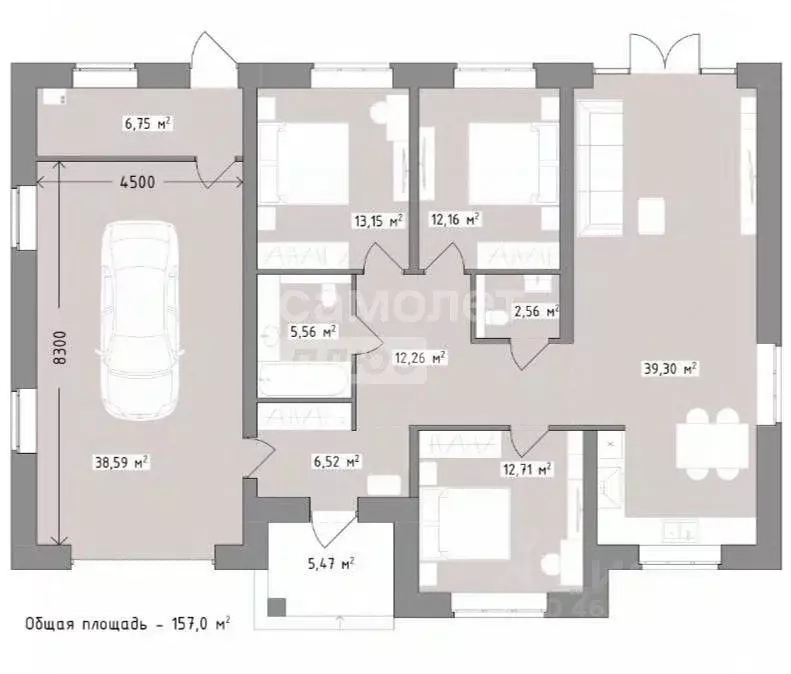 Дом в Тюменская область, Тюменский муниципальный округ, с. Кулаково  ... - Фото 2