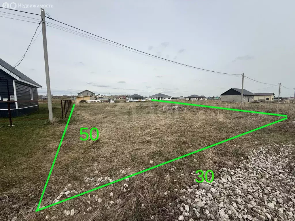 Участок в село Новое Барятино, Загородная улица (15 м) - Фото 1