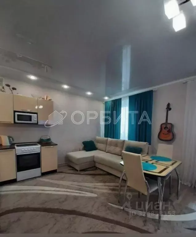 Студия Тюменская область, Тюмень ул. Беляева, 33к2 (27.2 м) - Фото 1