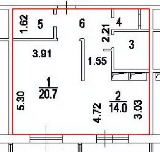 2-к кв. Москва Рублевское ш., 70к5 (50.4 м) - Фото 2
