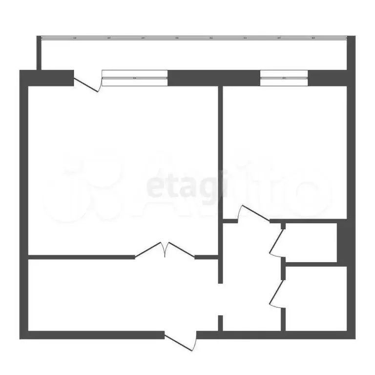 1-к. квартира, 35,8 м, 2/9 эт. - Фото 0