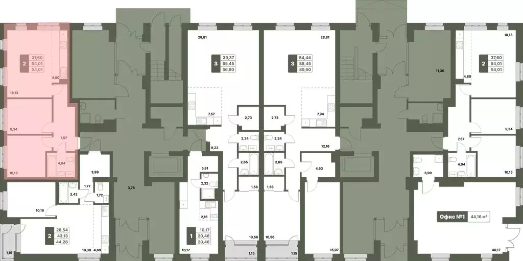 2-комнатная квартира: Уфимский район, село Миловка (54.01 м) - Фото 1