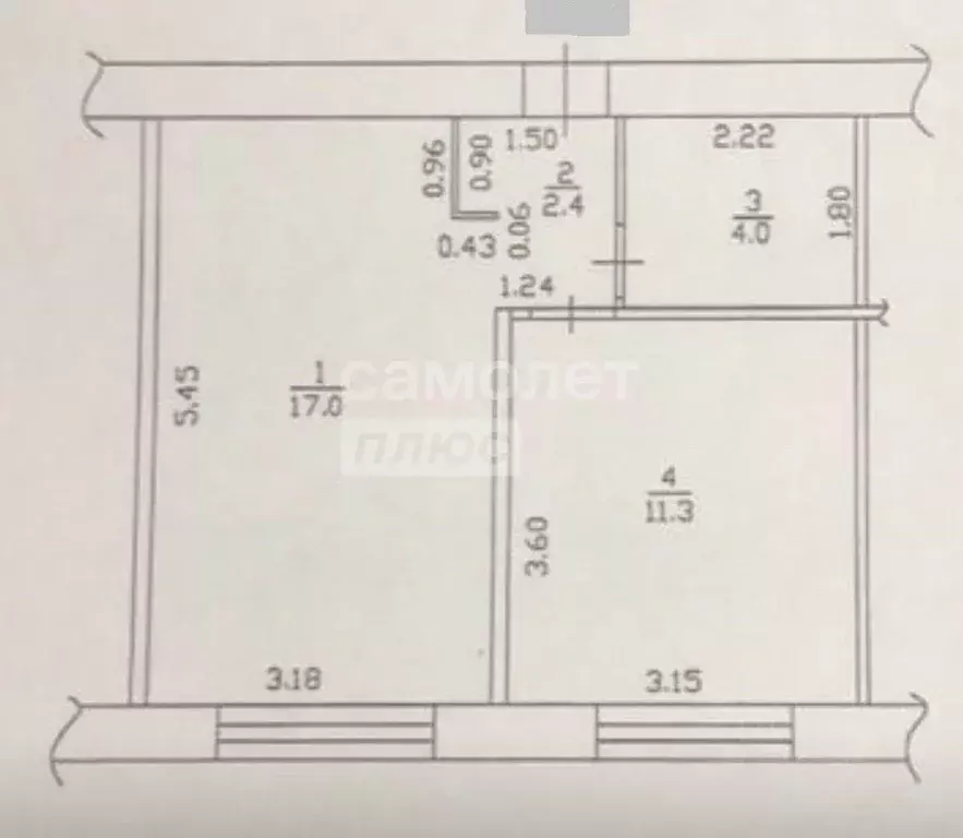 Комната Смоленская область, Смоленск ул. Багратиона, 65 (34.6 м) - Фото 1