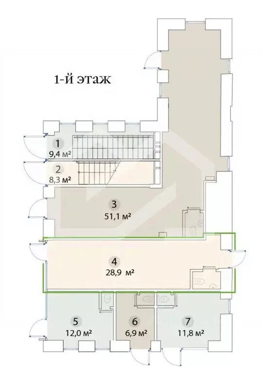 Помещение свободного назначения в Москва ул. Бахрушина, 36/14С3 (29 м) - Фото 2