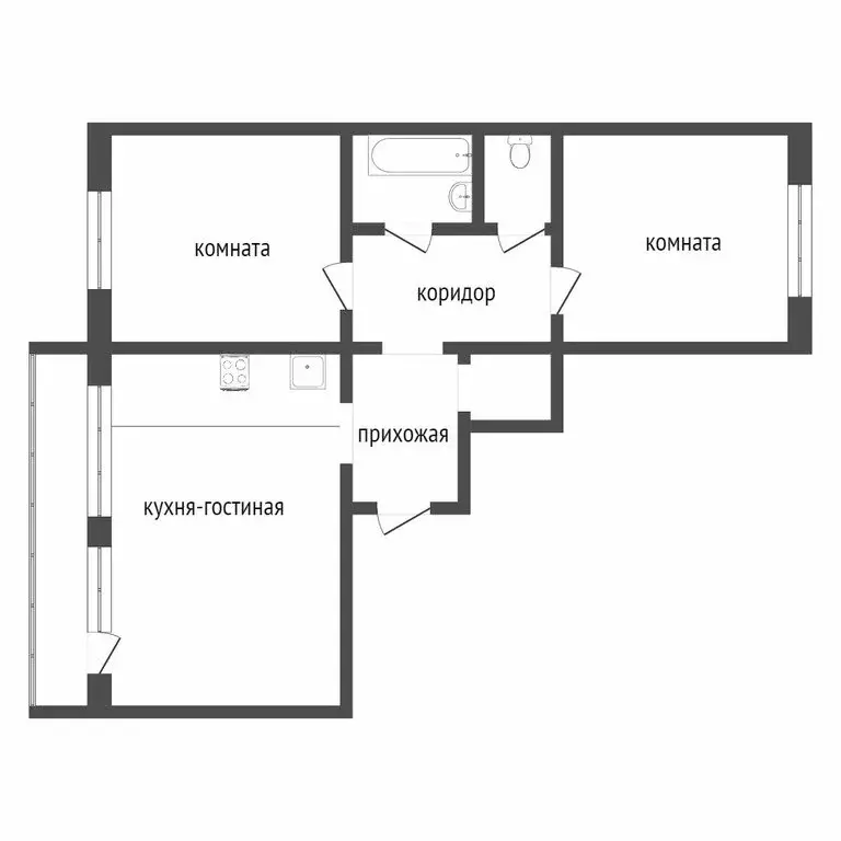 2-комнатная квартира: Улан-Удэ, улица Шумяцкого, 24 (89 м) - Фото 1