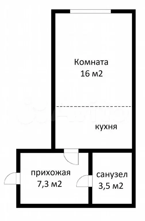 Квартира-студия, 28 м, 1/24 эт. - Фото 0