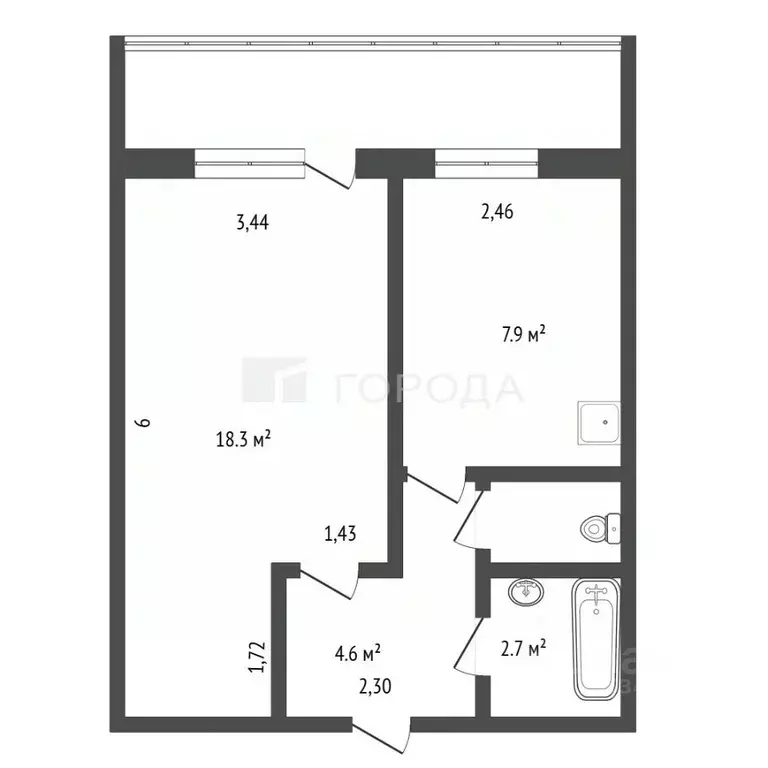 1-к кв. Алтайский край, Барнаул тракт Павловский, 128 (37.0 м) - Фото 1