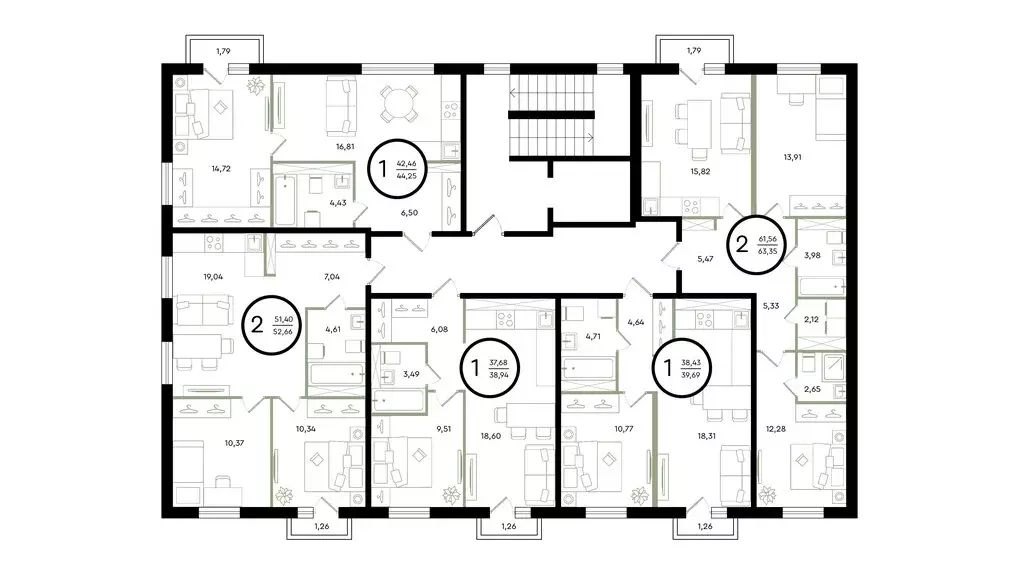 2-комнатная квартира: Тюмень, улица Александра Звягина, 7 (63.35 м) - Фото 1