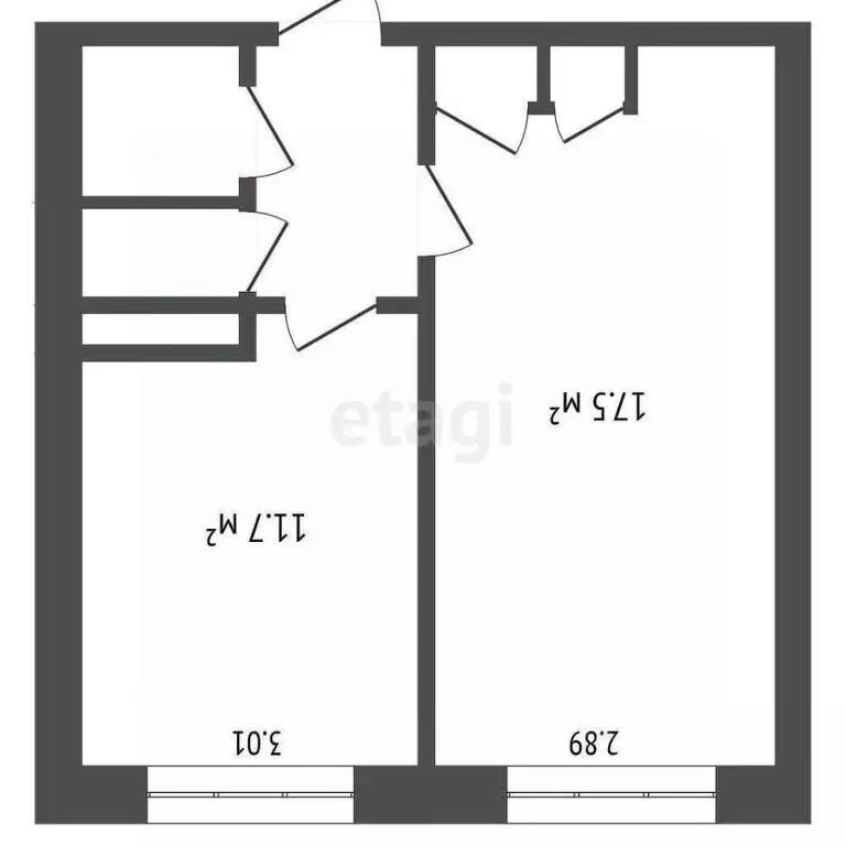 Комната Псковская область, Псков ул. Леона Поземского, 126 (31.0 м) - Фото 2